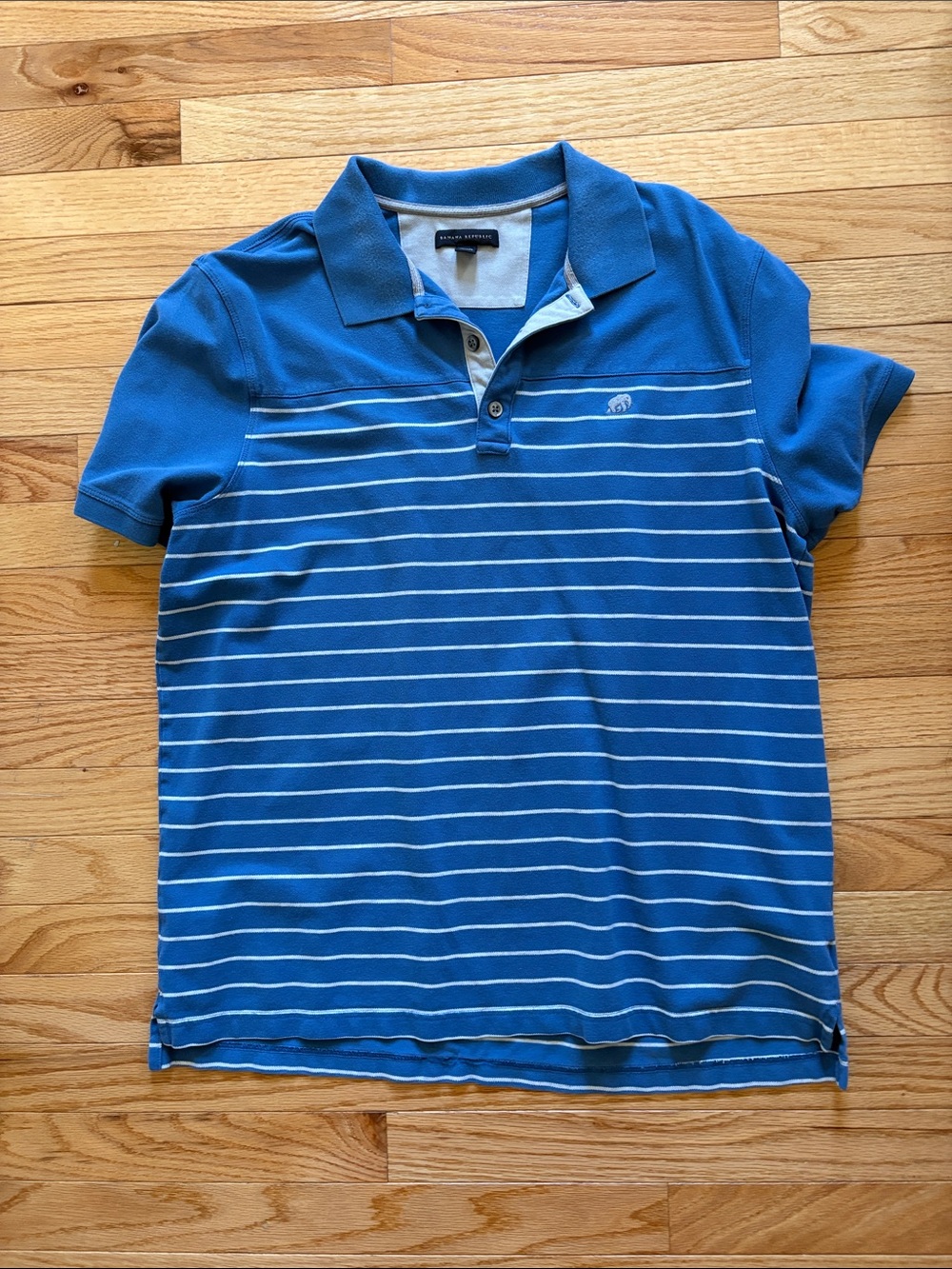 Banana Republic Blue Striped Polo